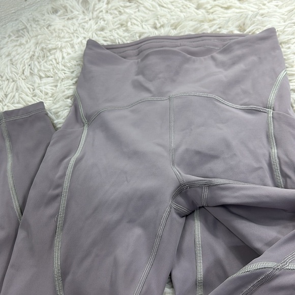 Lululemon Power Thru High-Rise Tight 25" Mauve Grey - Picture 2 of 7